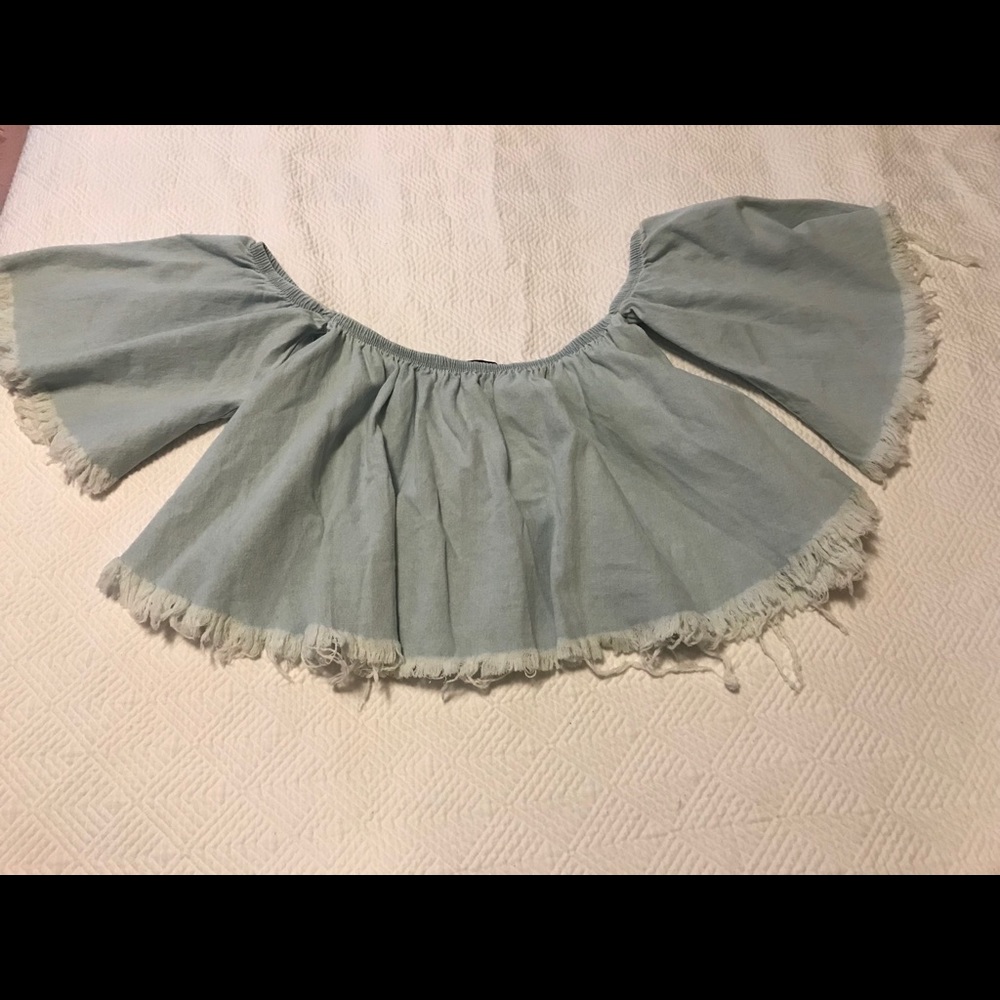 Jean crop top